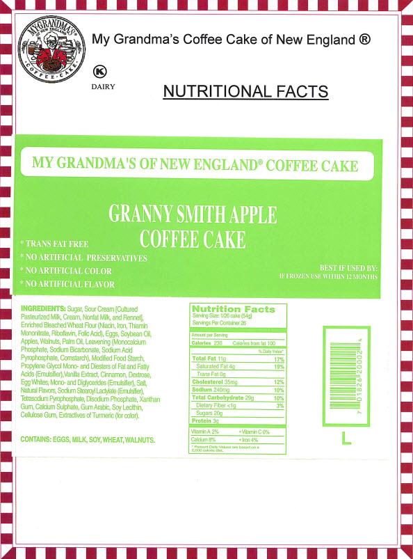 Large Granny Smith Apple Coffee Cake