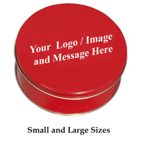 Custom Logo Red Tin